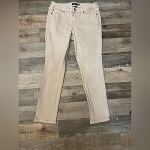 Torrid #feelthefit Vintage Stretch Boyfriend Straight jeans tan sz 10 R